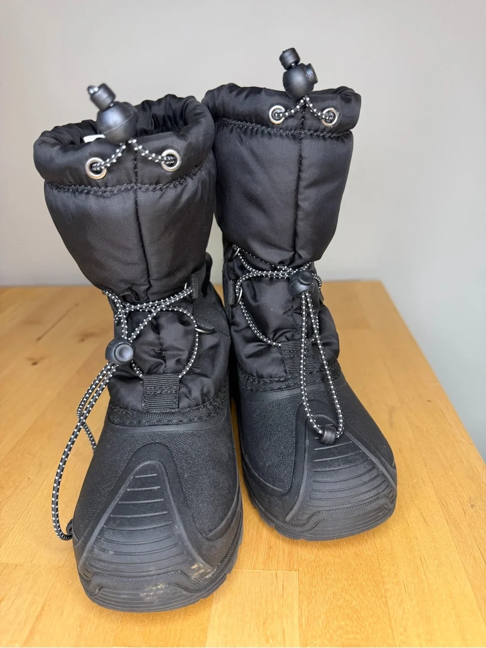 Kamik Size 3 WATERPROOF INSULATED Snow Boots - Black Kamik North Pole Big Kids